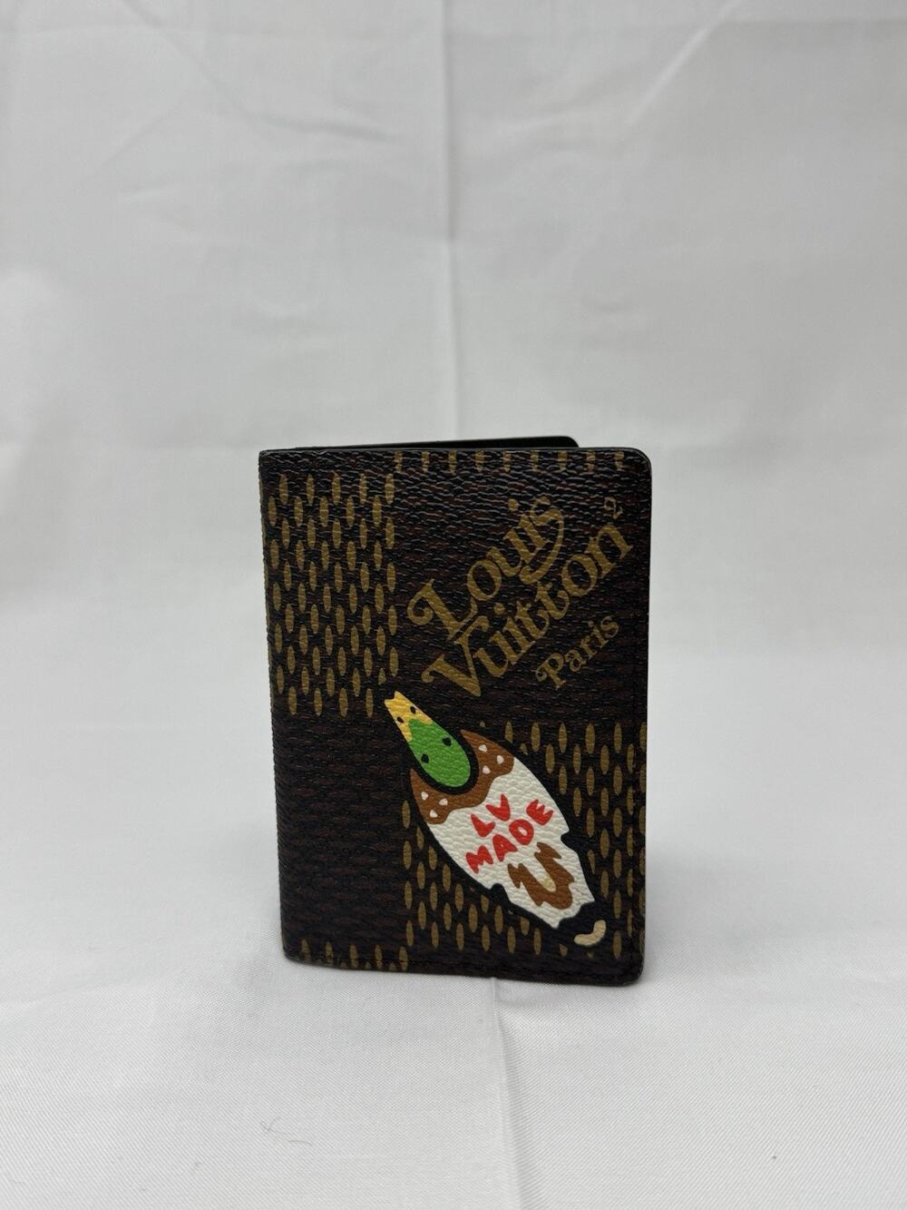 Louis Vuitton Nigo LV Made Duck Brown Giant Damier Ebene Pocket Organizer Wallet